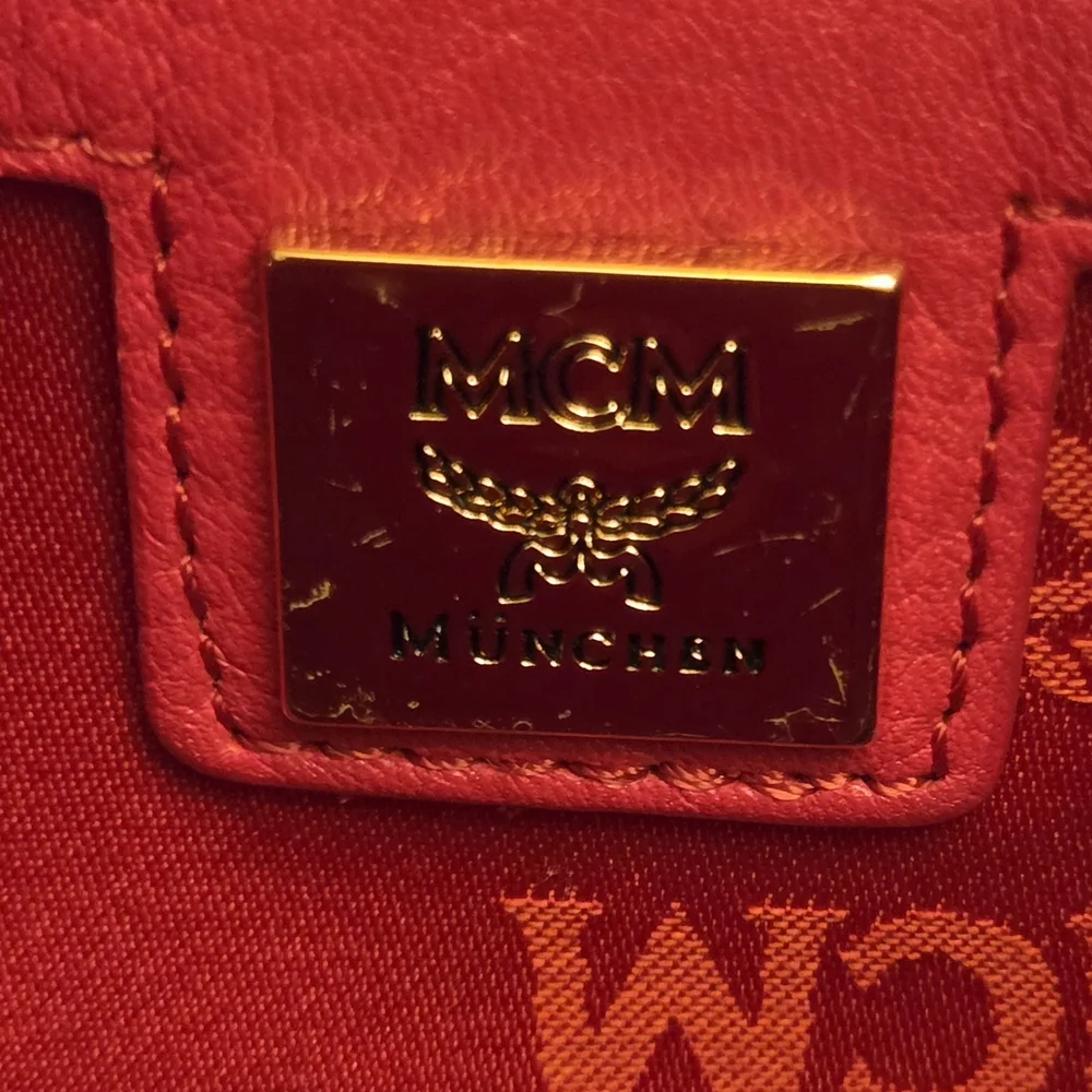 MCM Red Backpack - Picture 7 of 10